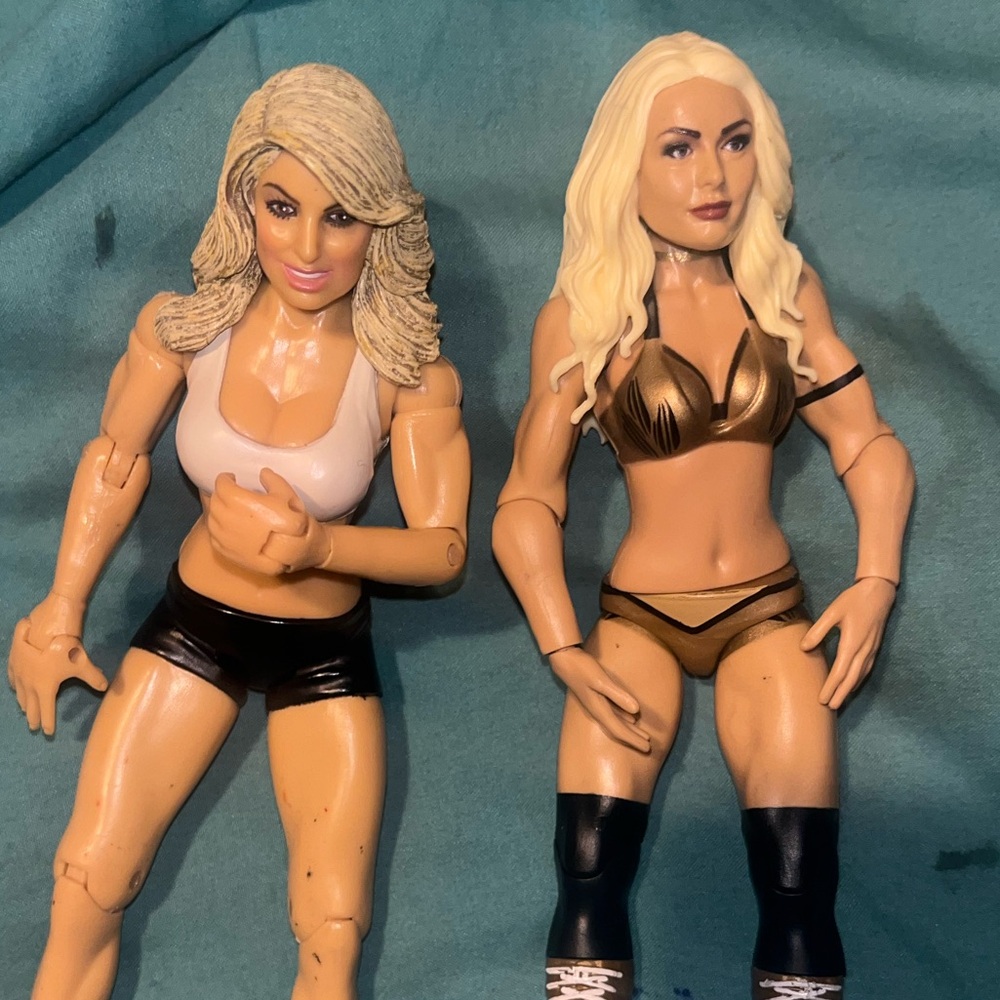 WWE Mandy rose and Trish stratus figures